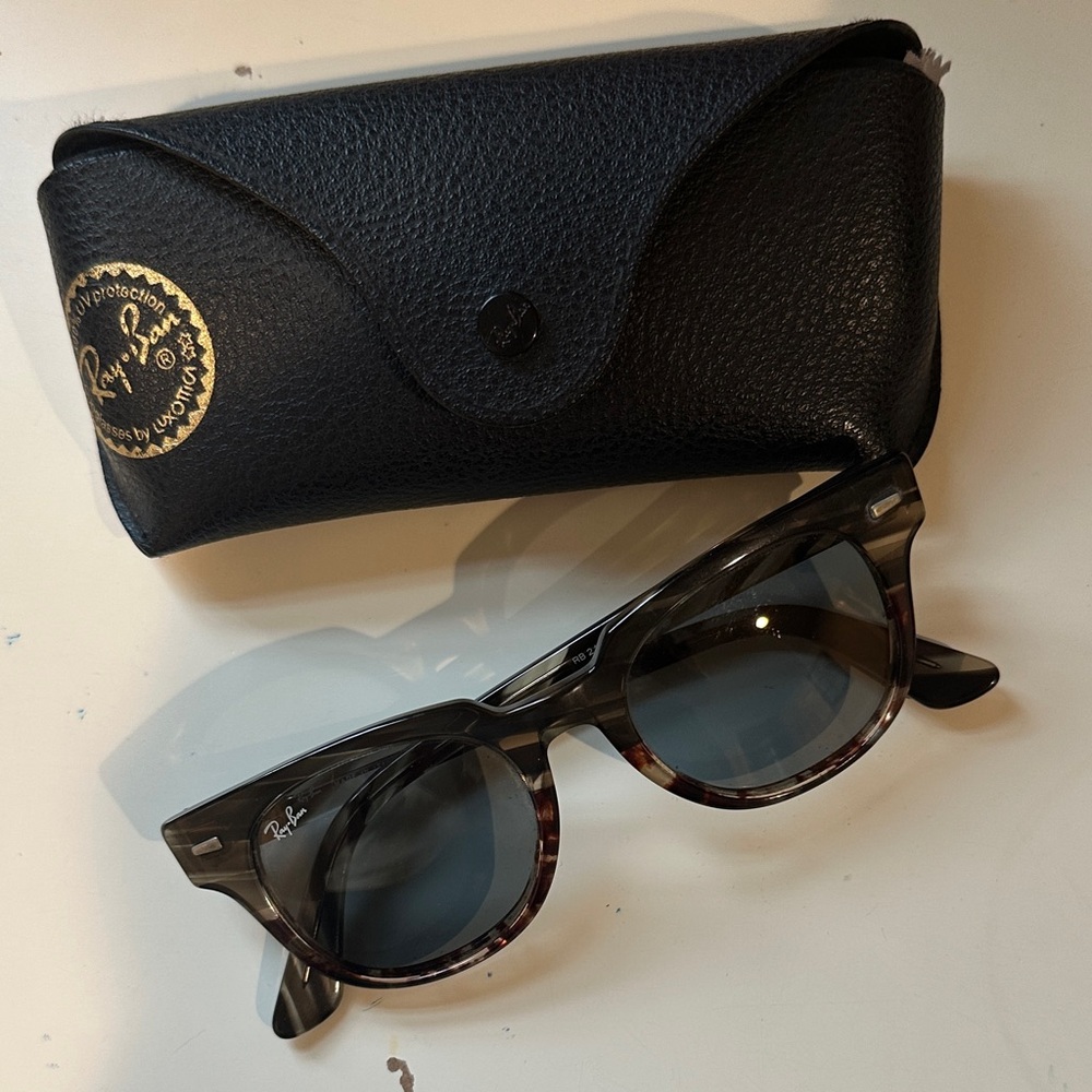 Ray-Ban Dark Gray Sunglasses with Black Case